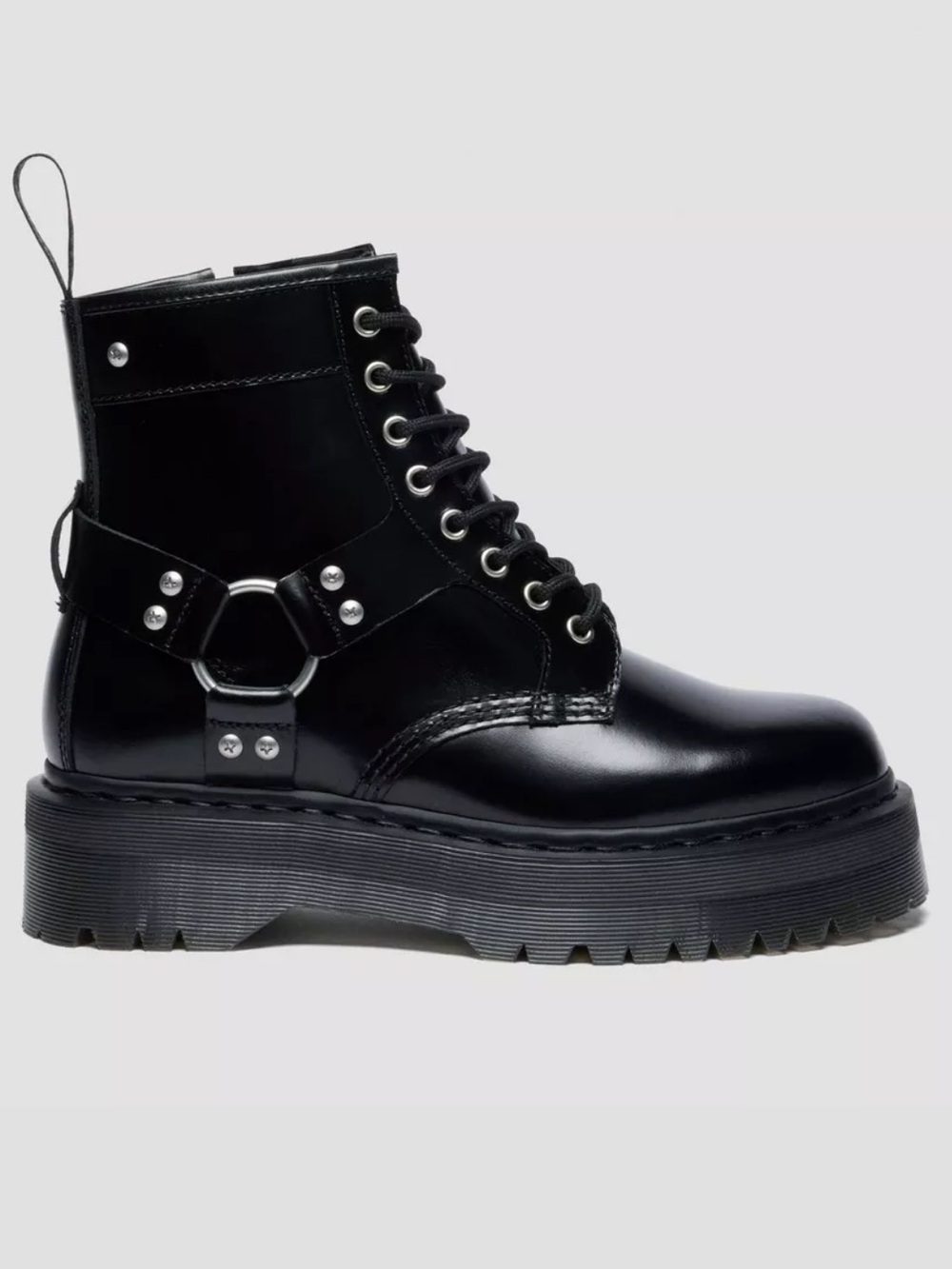 Dr. Martens 2460 Quad Harness Polished Leather Mens size 10 NEW!!!